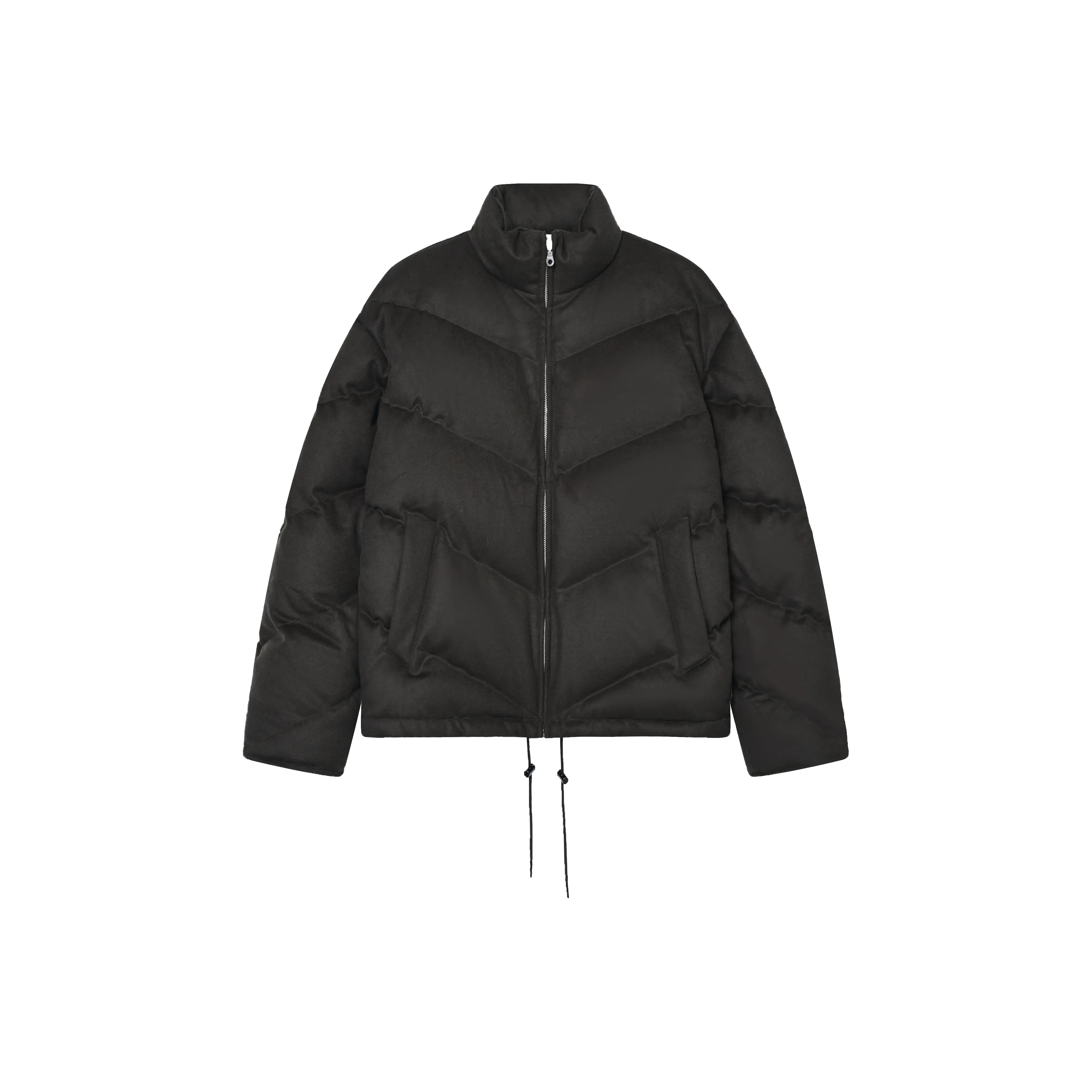 Goose Down Stand Collar Puffer Jacket
