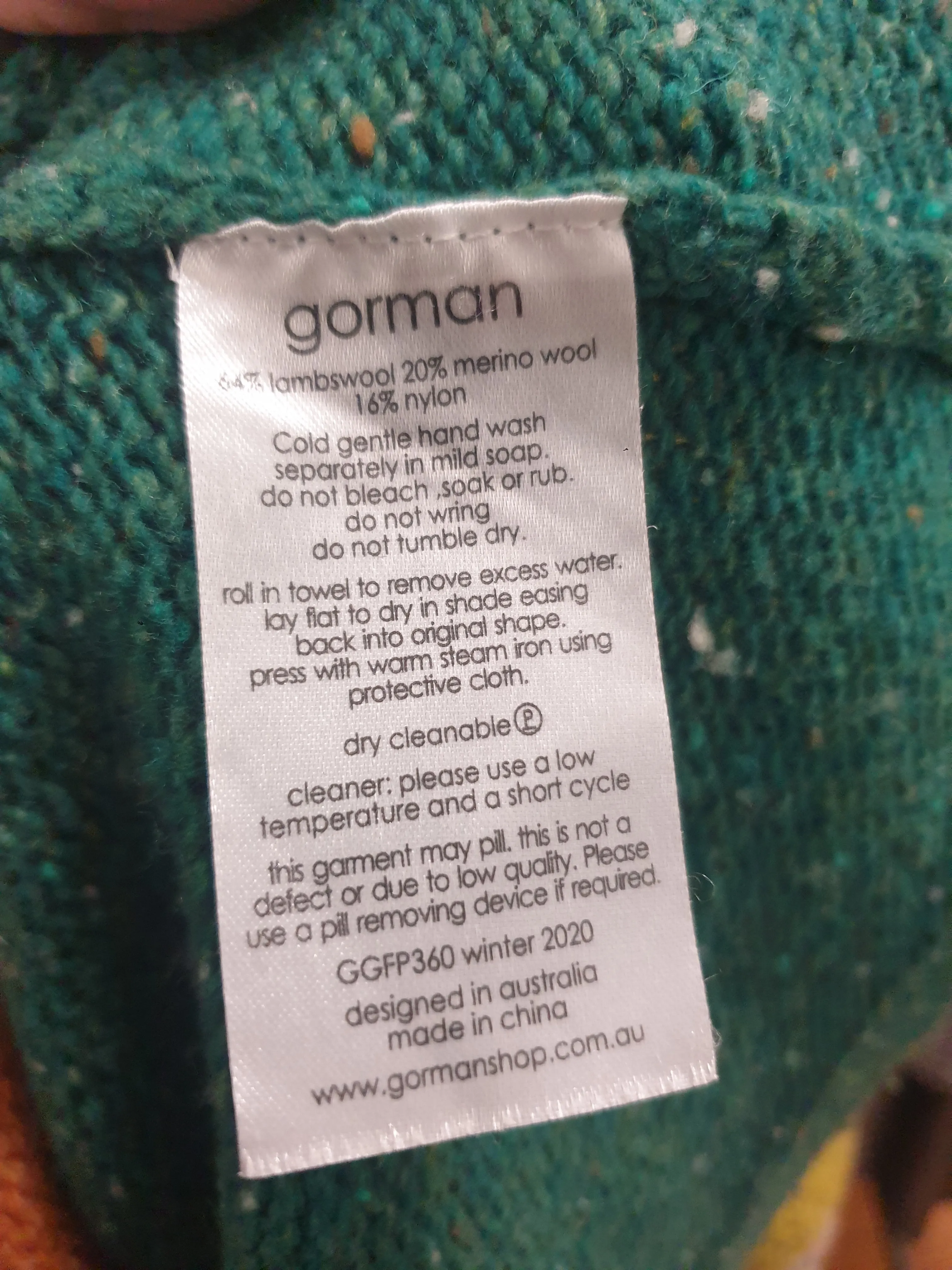 Gorman colourful wool mix knit jumper size XS