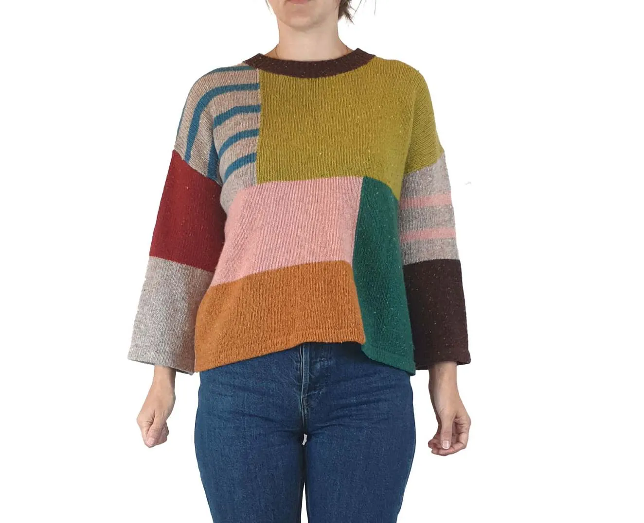 Gorman colourful wool mix knit jumper size XS