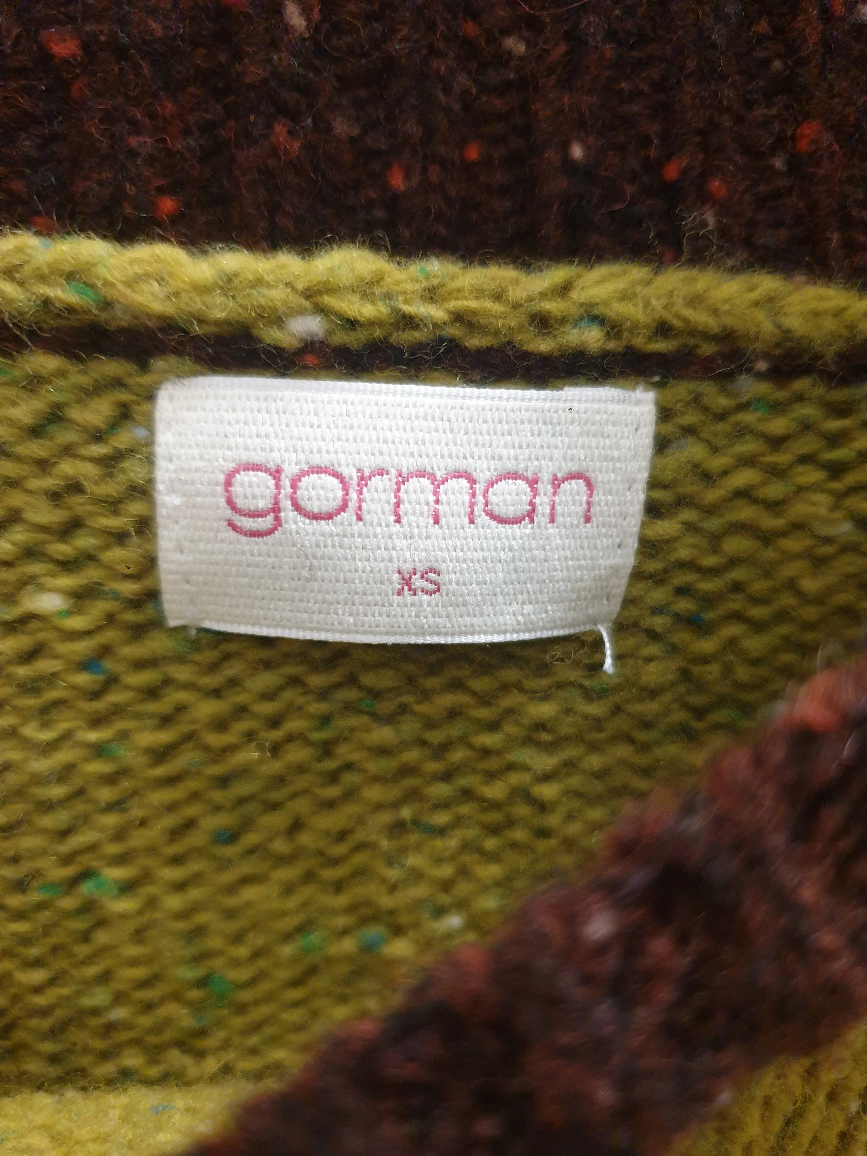 Gorman colourful wool mix knit jumper size XS