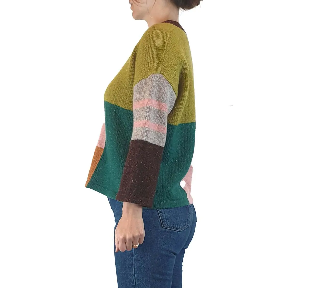 Gorman colourful wool mix knit jumper size XS