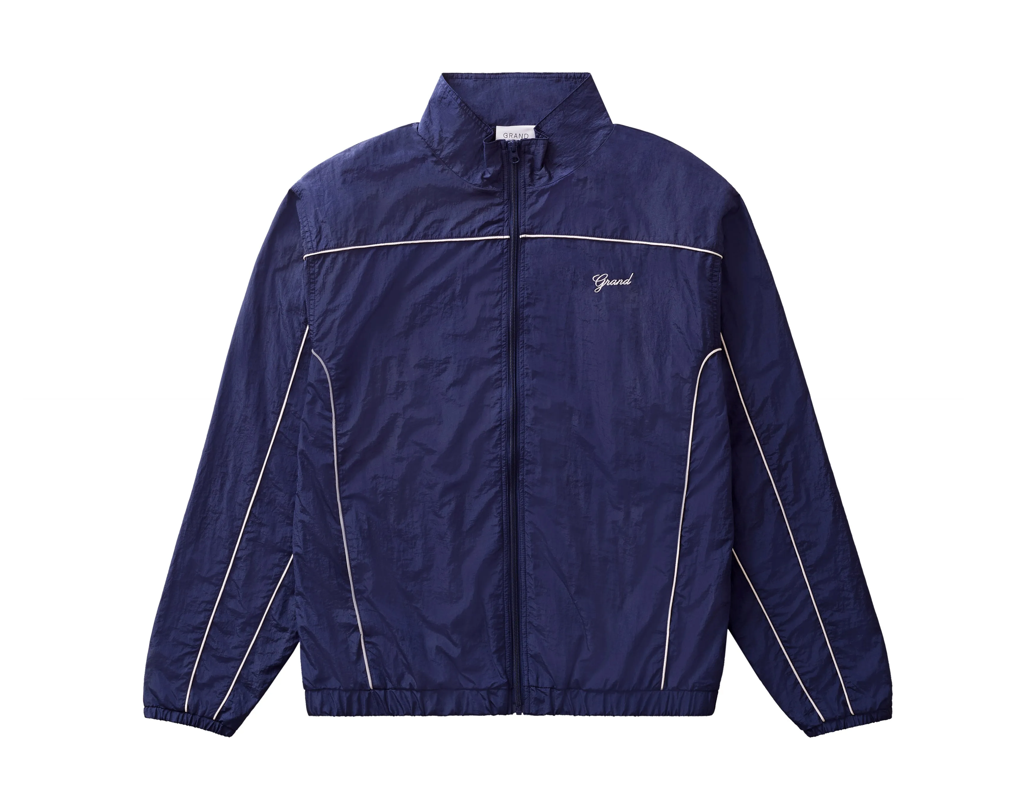 GRAND COLLECTION - Track Jacket With Piping "Navy"