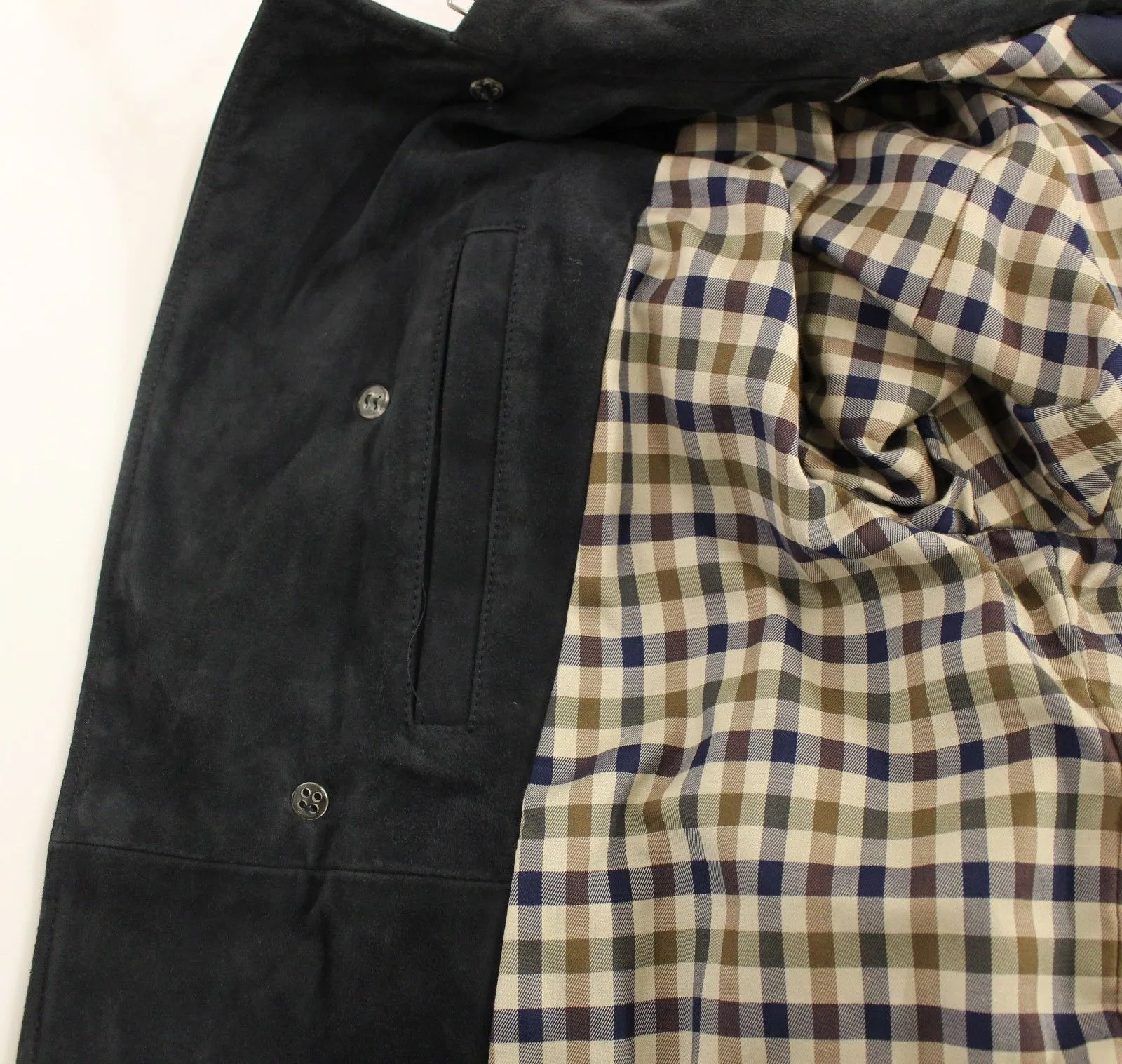Gray Suede Leather Jacket