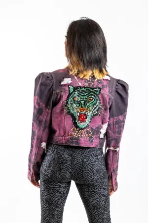 GREEN TIGER JEAN JACKET