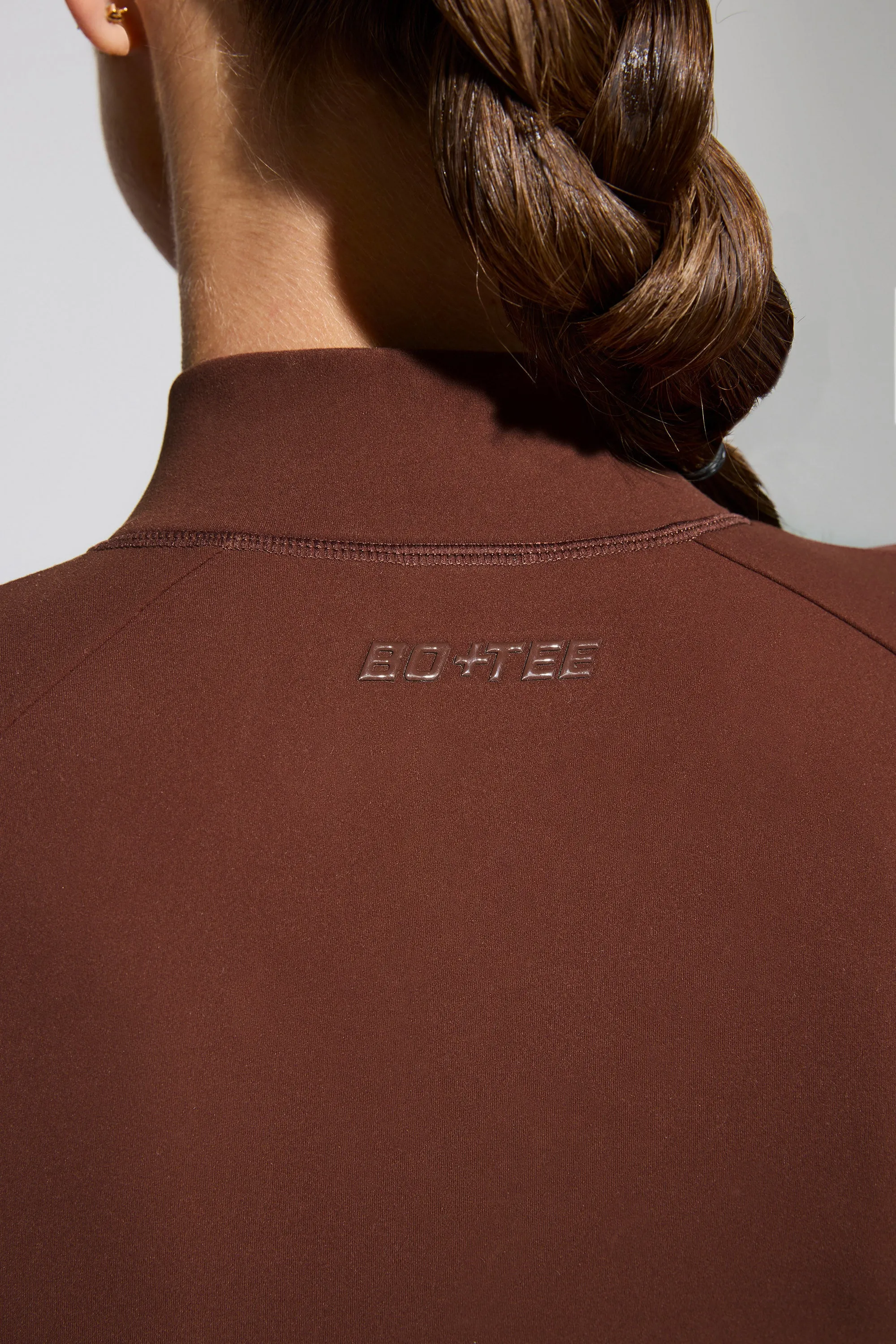 Growing - Long Sleeve Zip Up Jacket in Chocolate
