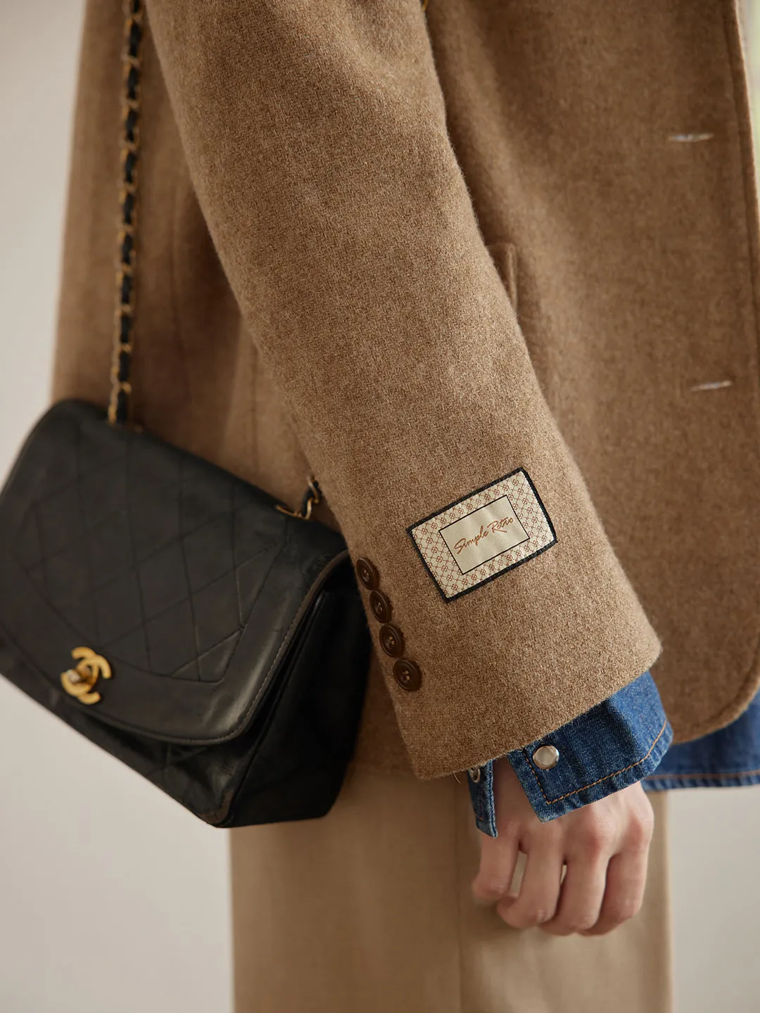 Hadley Camel 100% Wool Blazer