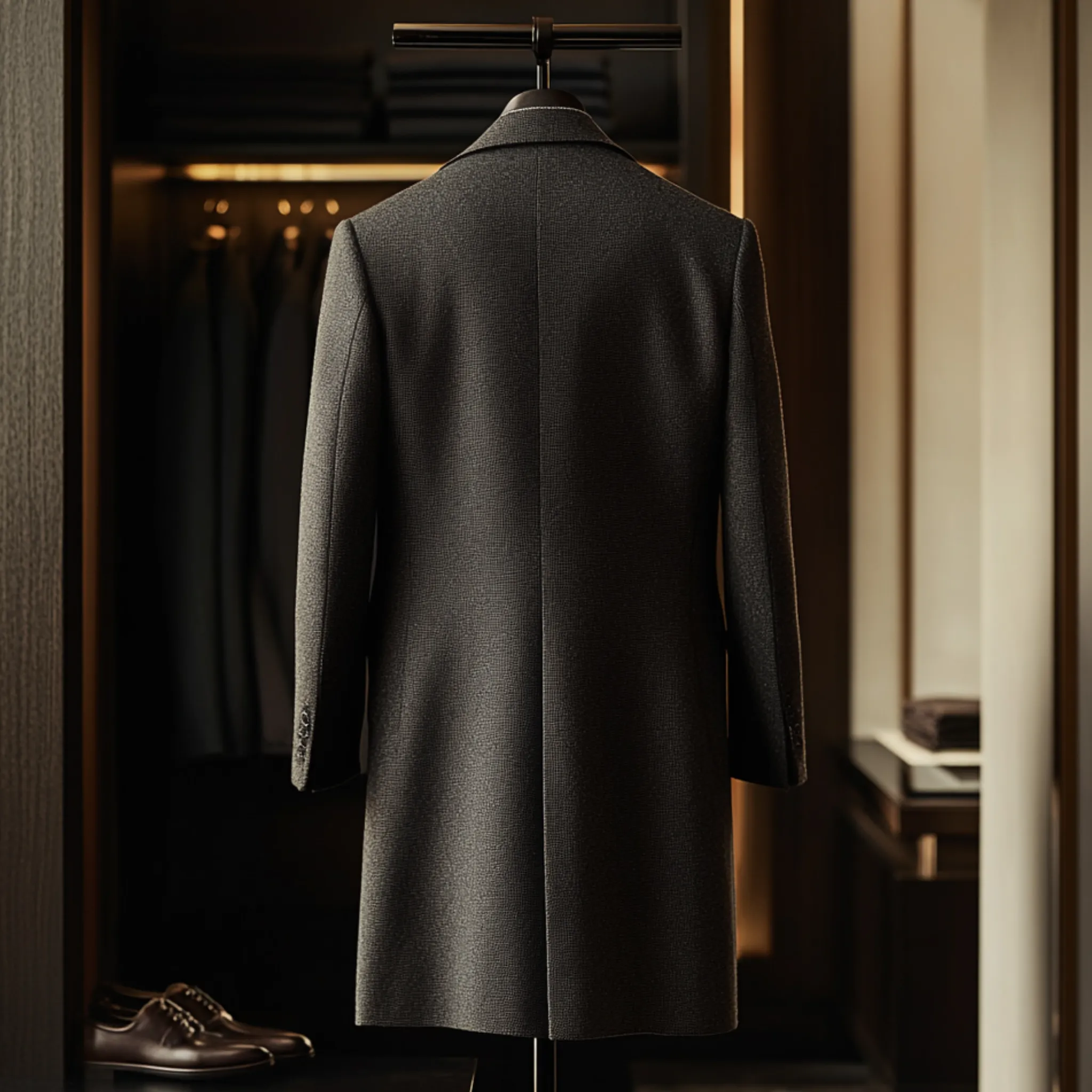 HARVARD WOOL BLEND WINDBREAKER OVERCOAT