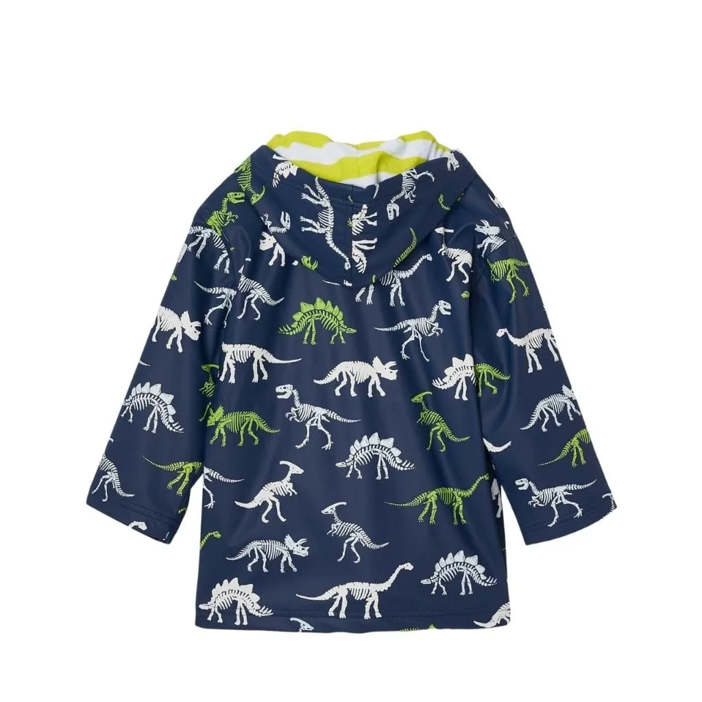 Hatley Dino Fossils Colour Changing Splash Jacket