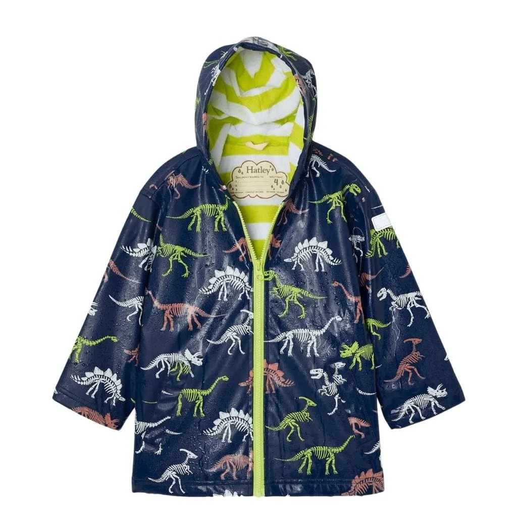 Hatley Dino Fossils Colour Changing Splash Jacket