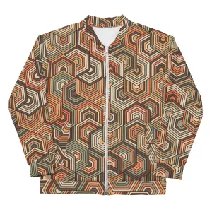 Hexagonal Retro Pattern - Sustainably Made Jacket