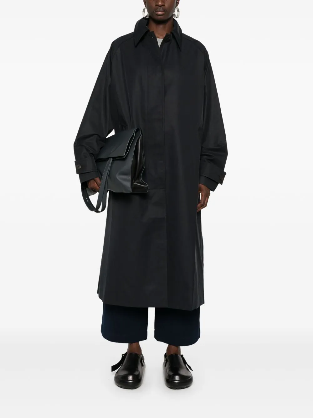 Holin cotton blend trench coat