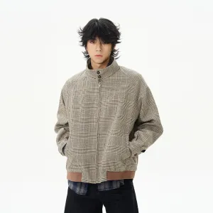 Houndstooth Harrington Jacket
