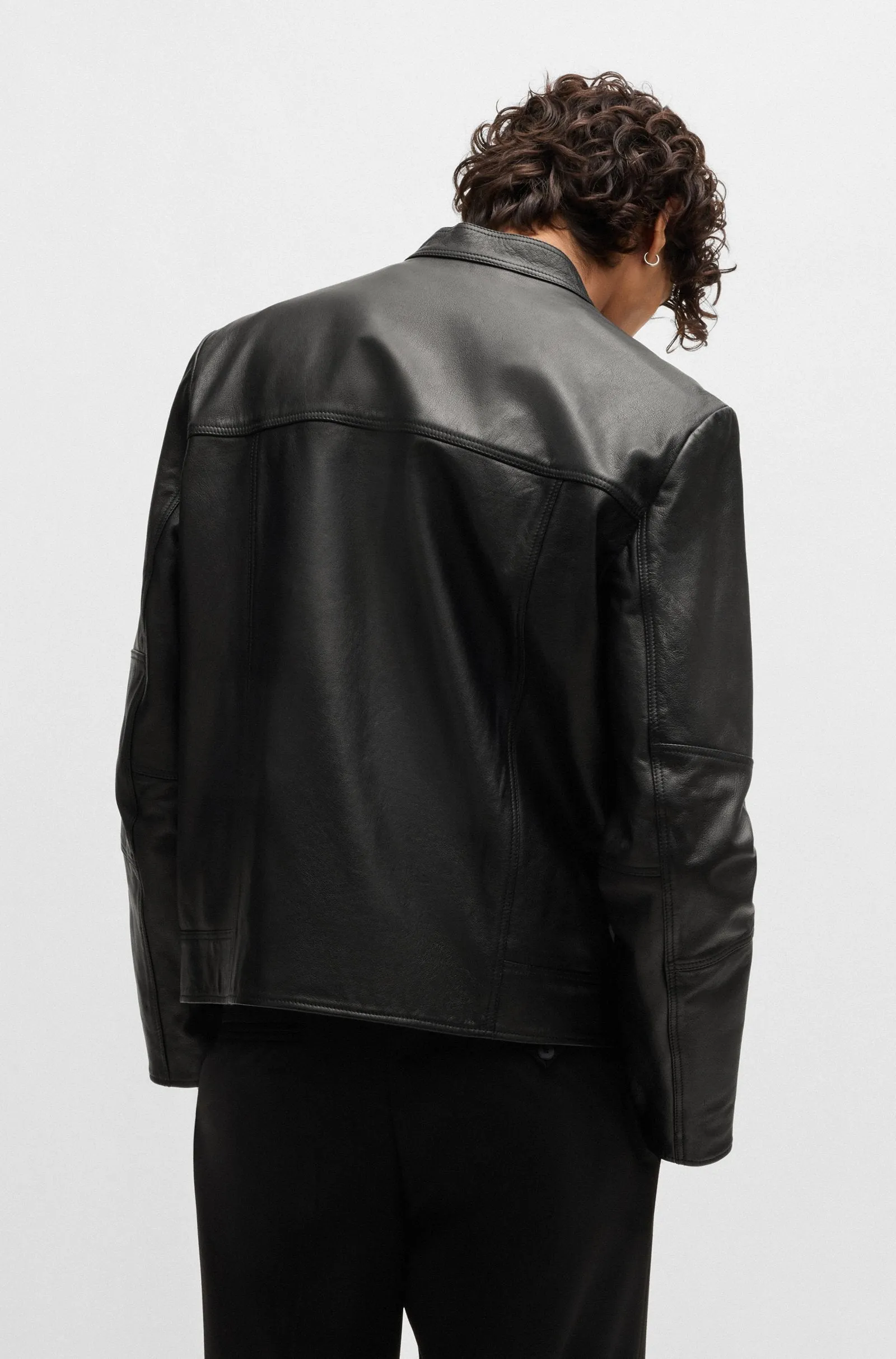 HUGO Casual Jackets Slim Fit in Leather - LOKIS-3 10257422 01-50516869