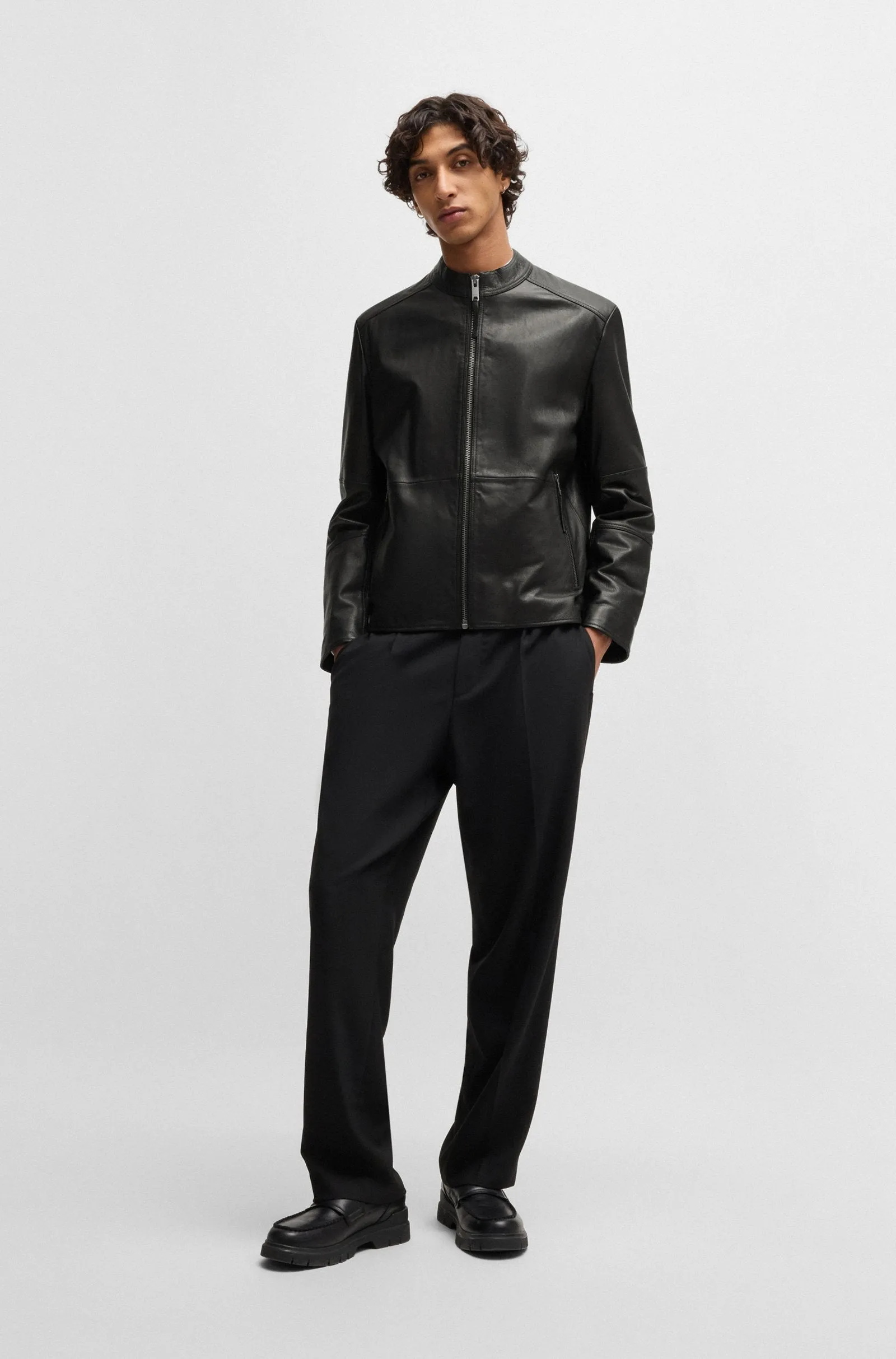 HUGO Casual Jackets Slim Fit in Leather - LOKIS-3 10257422 01-50516869