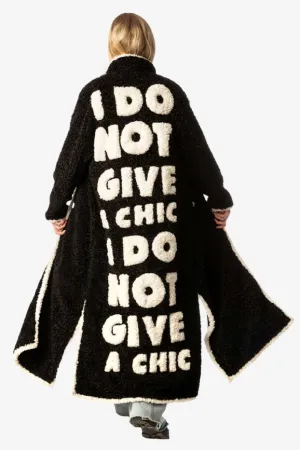 I Don't Give a Chic Eco Lamb Fur Long Coat