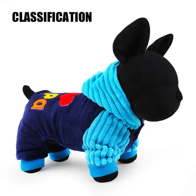 I love papa and mama  winter  Dog Clothes