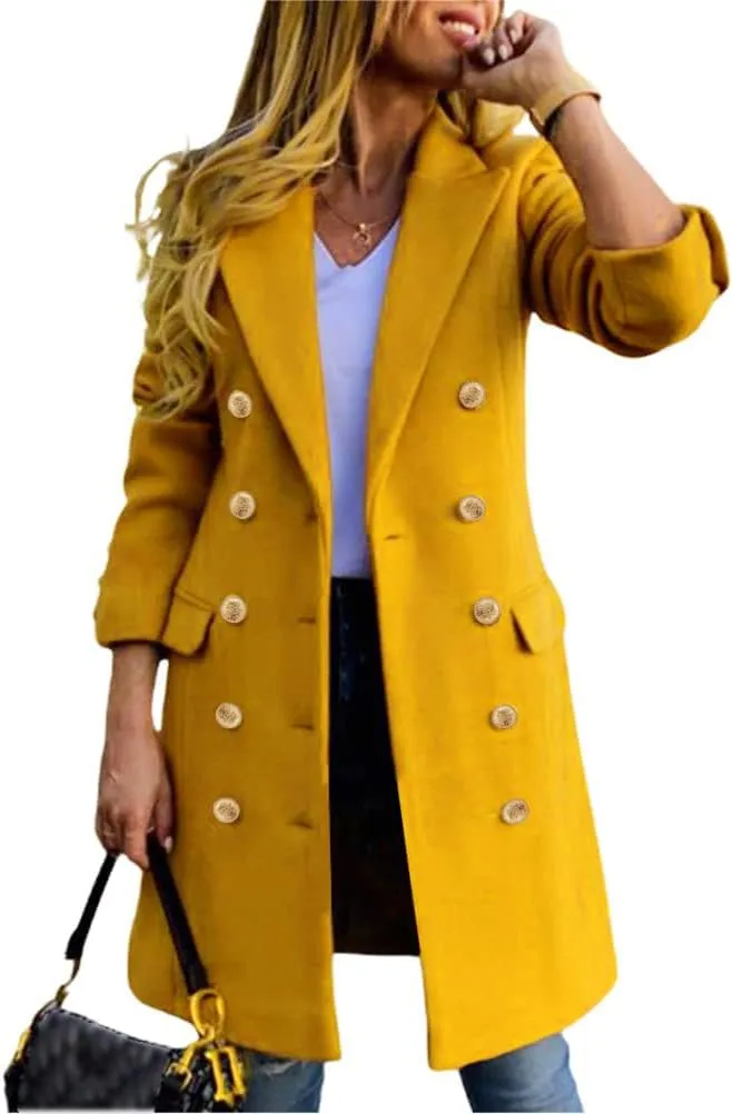 IDEALSANXUN Womens Fall Winter Wool Coats