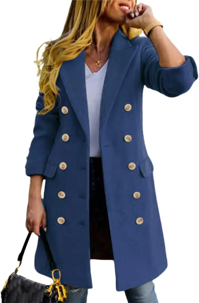 IDEALSANXUN Womens Fall Winter Wool Coats