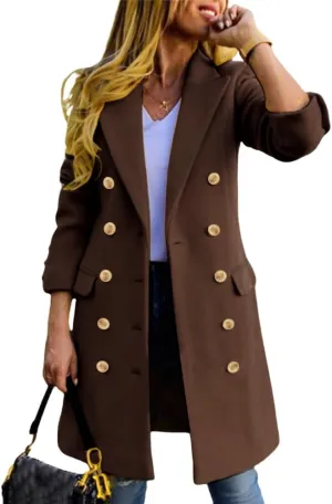 IDEALSANXUN Womens Fall Winter Wool Coats