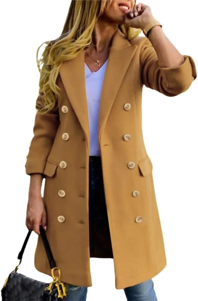 IDEALSANXUN Womens Fall Winter Wool Coats