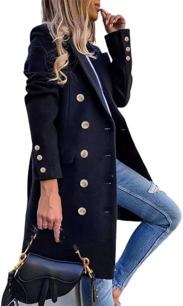 IDEALSANXUN Womens Fall Winter Wool Coats