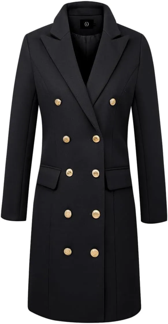 IDEALSANXUN Womens Fall Winter Wool Coats