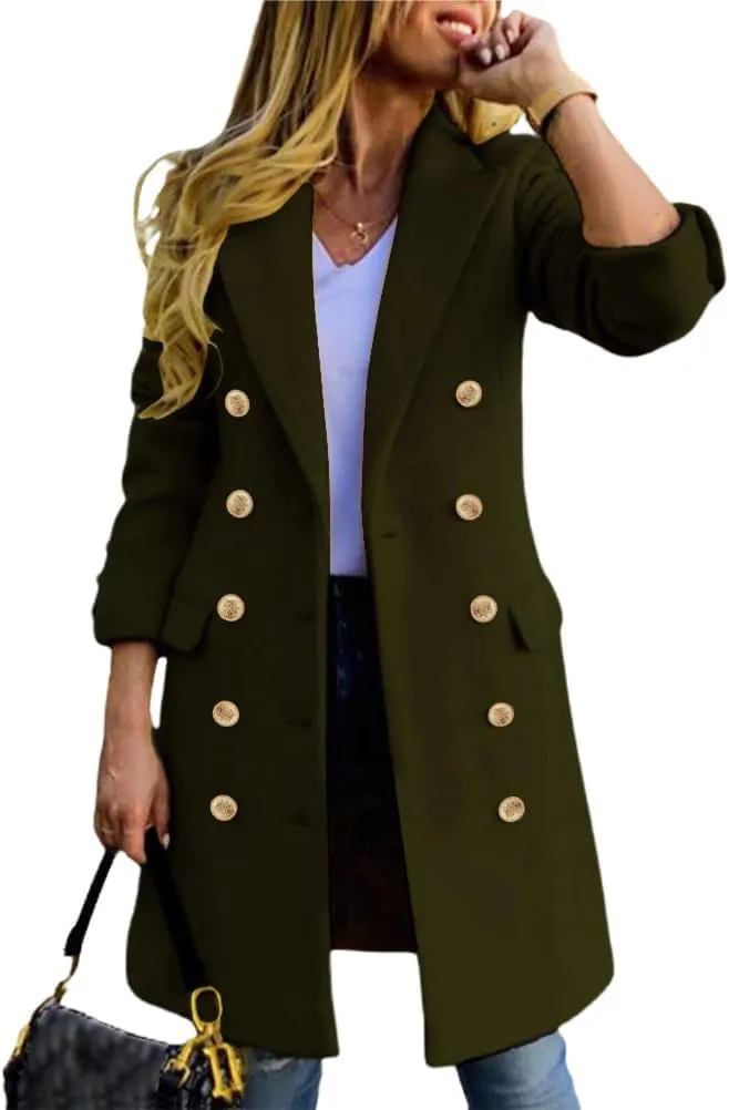 IDEALSANXUN Womens Fall Winter Wool Coats