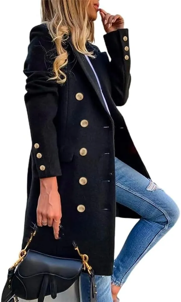 IDEALSANXUN Womens Fall Winter Wool Coats