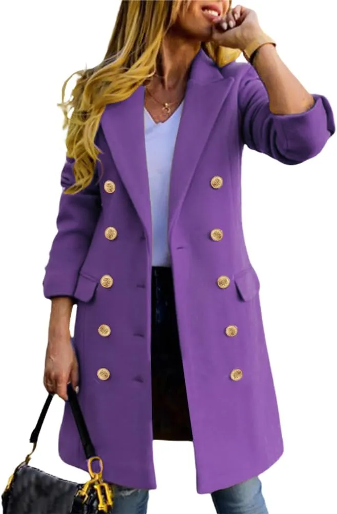 IDEALSANXUN Womens Fall Winter Wool Coats