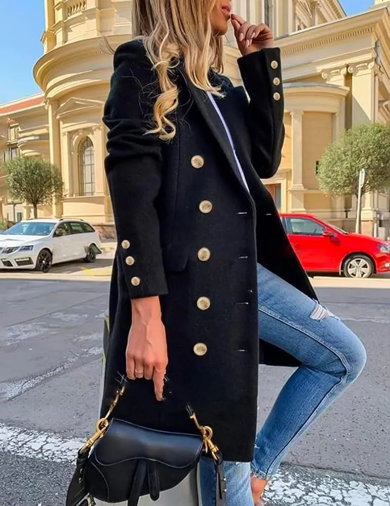 IDEALSANXUN Womens Fall Winter Wool Coats