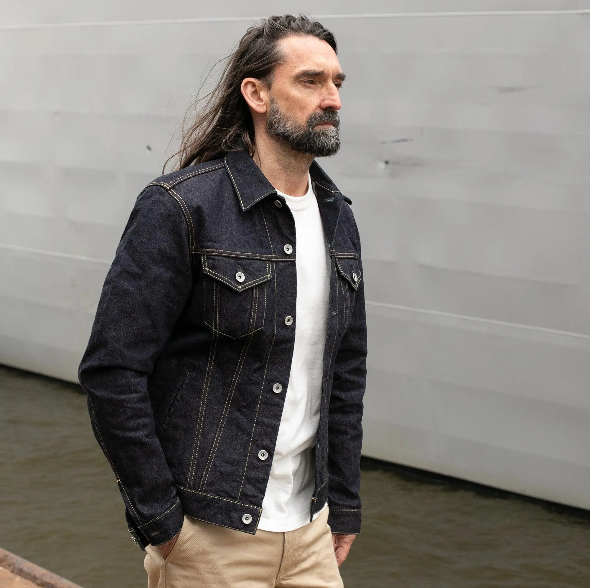 IH-526J-142 - 14oz Selvedge Denim Modified Type III Jacket - Indigo