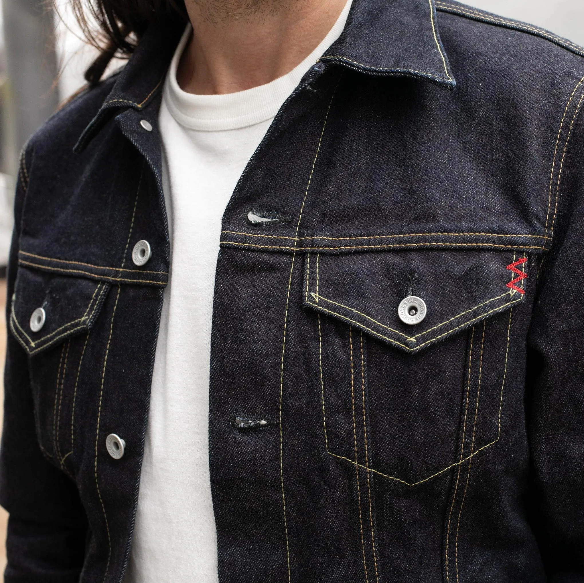 IH-526J-142 - 14oz Selvedge Denim Modified Type III Jacket - Indigo