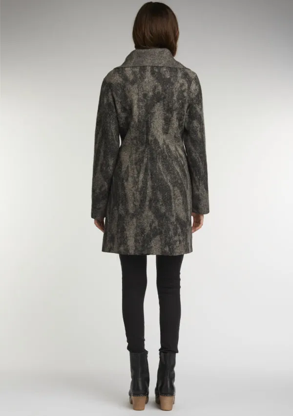 Indigenous Boiled Wool Side Zip Jacket Final Sale