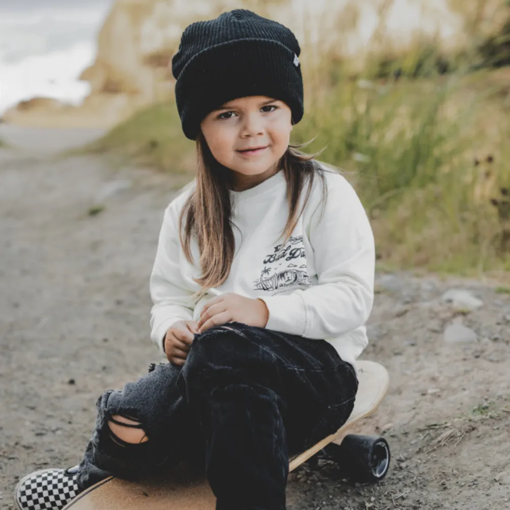Infant Crew Neck | Knuckleheads No Bad Days Off White Crew Neck