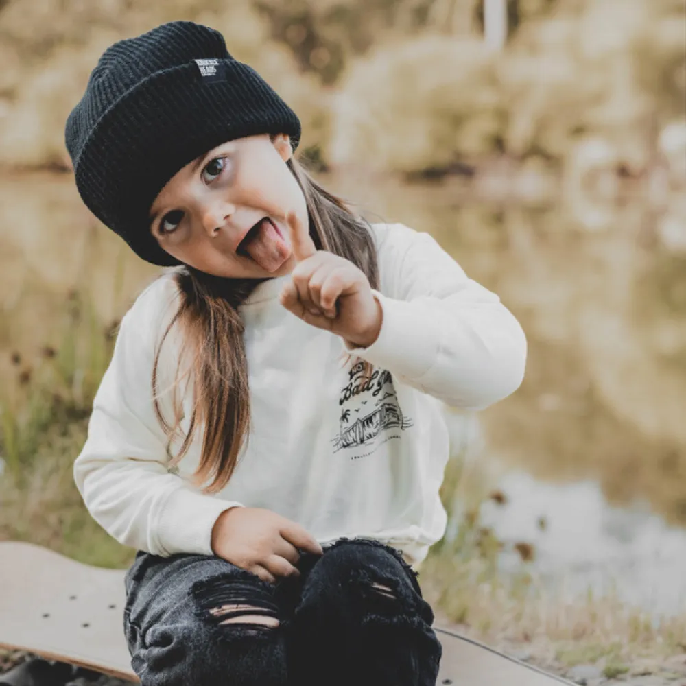 Infant Crew Neck | Knuckleheads No Bad Days Off White Crew Neck