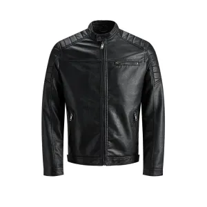 Jack & Jones Rocky Jacket Faux Leather Black