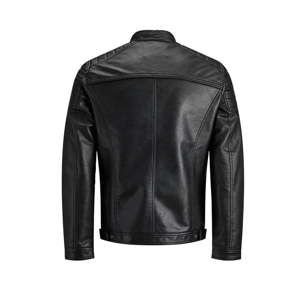 Jack & Jones Rocky Jacket Faux Leather Black