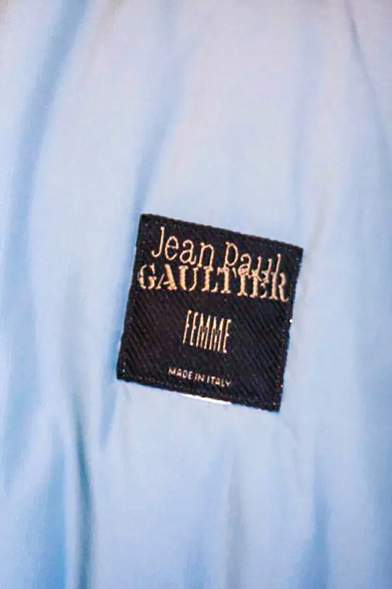 JEAN PAUL GAULTIER Purple Velvet Puff Cloak with Pointed Hood Size 42