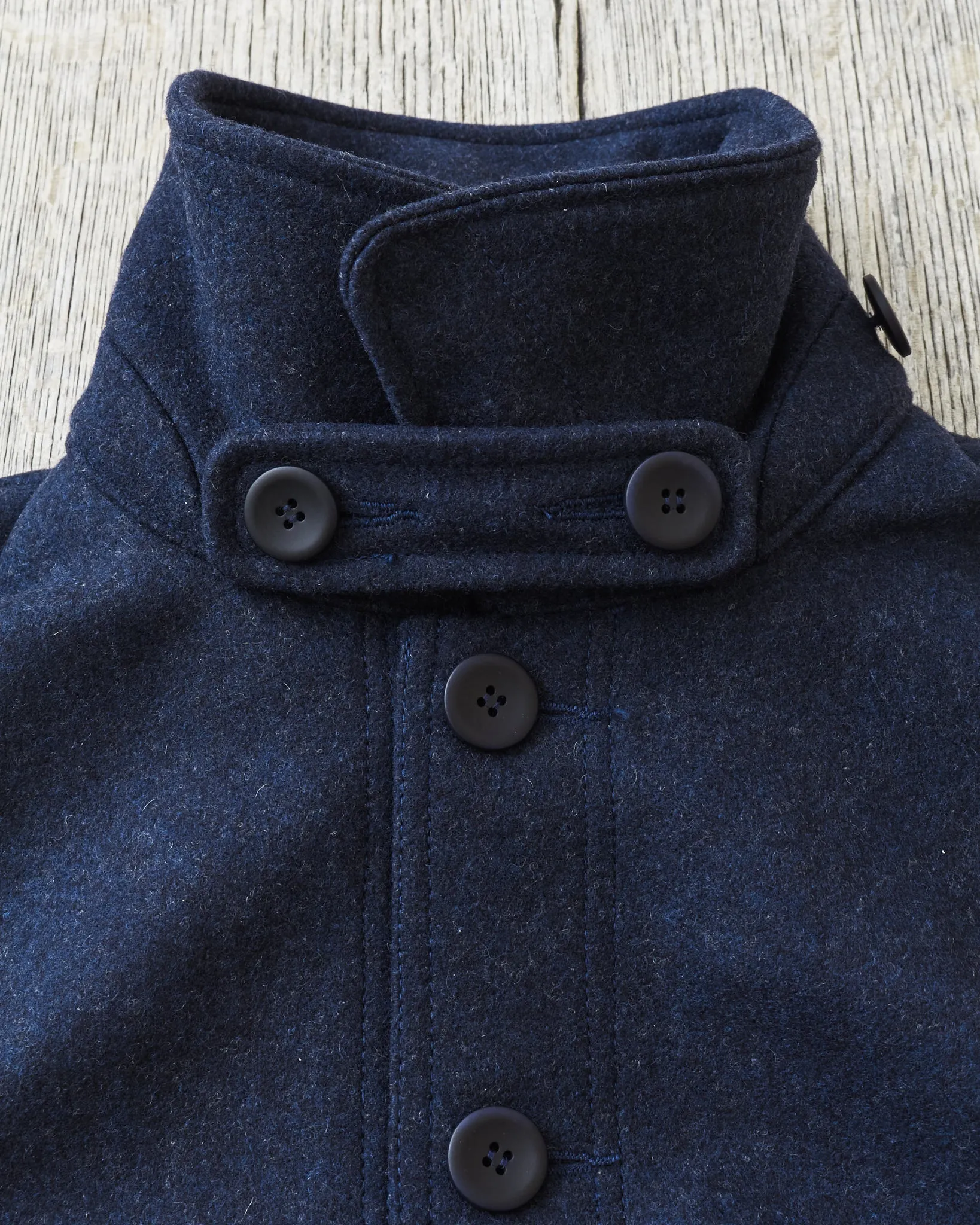 Jernvirke Highwind Felted Wool Jacket Navy