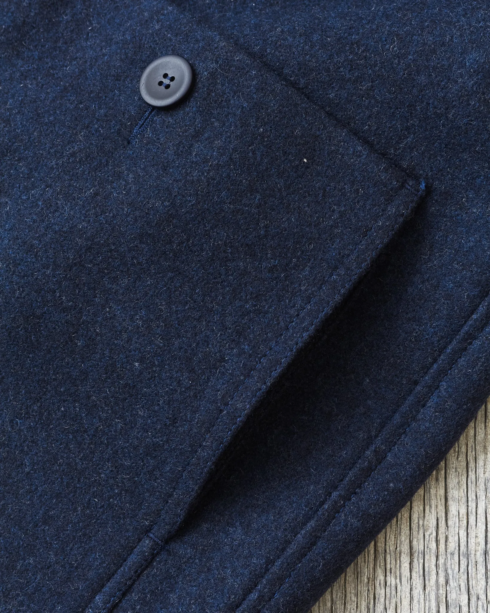Jernvirke Highwind Felted Wool Jacket Navy