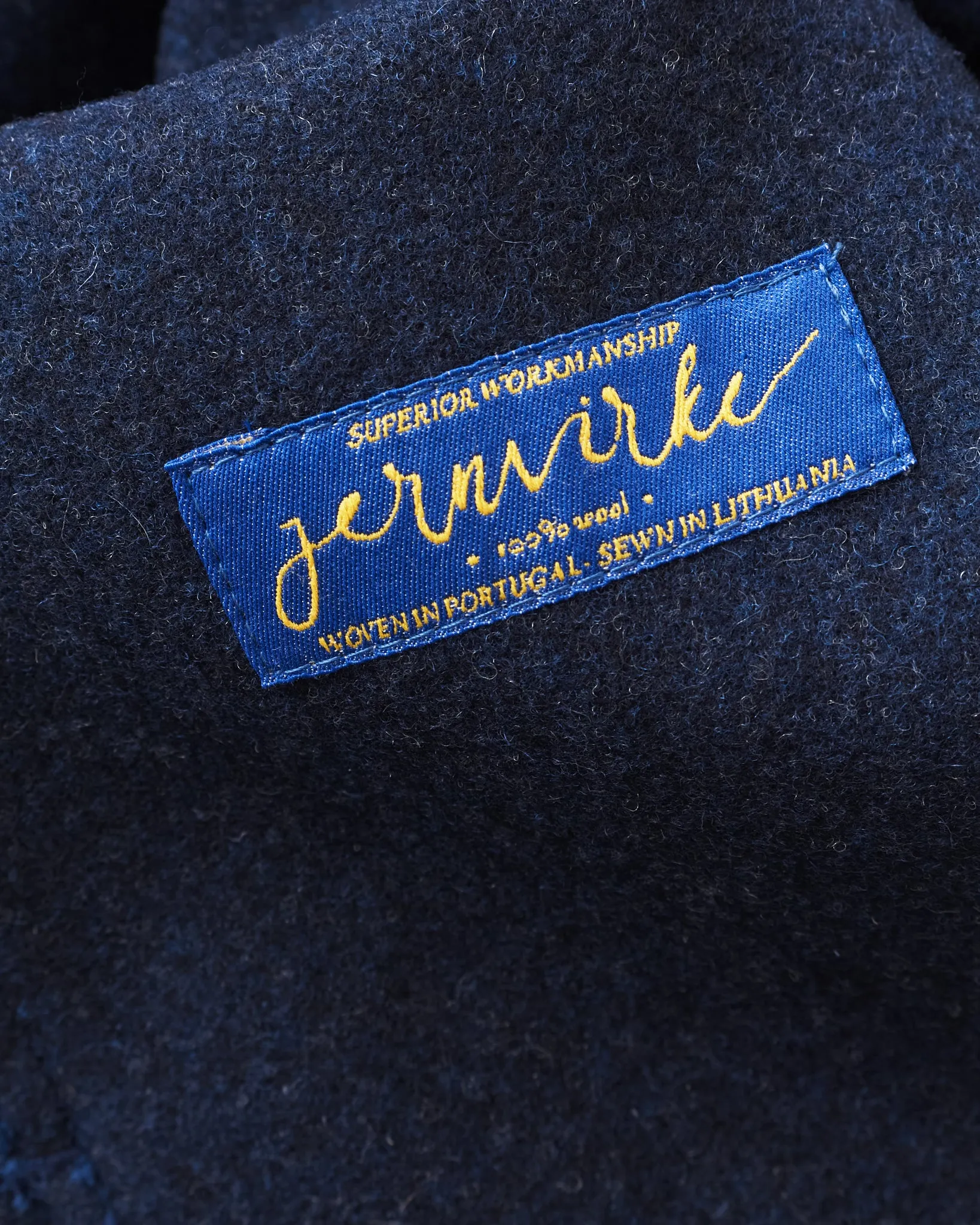Jernvirke Highwind Felted Wool Jacket Navy