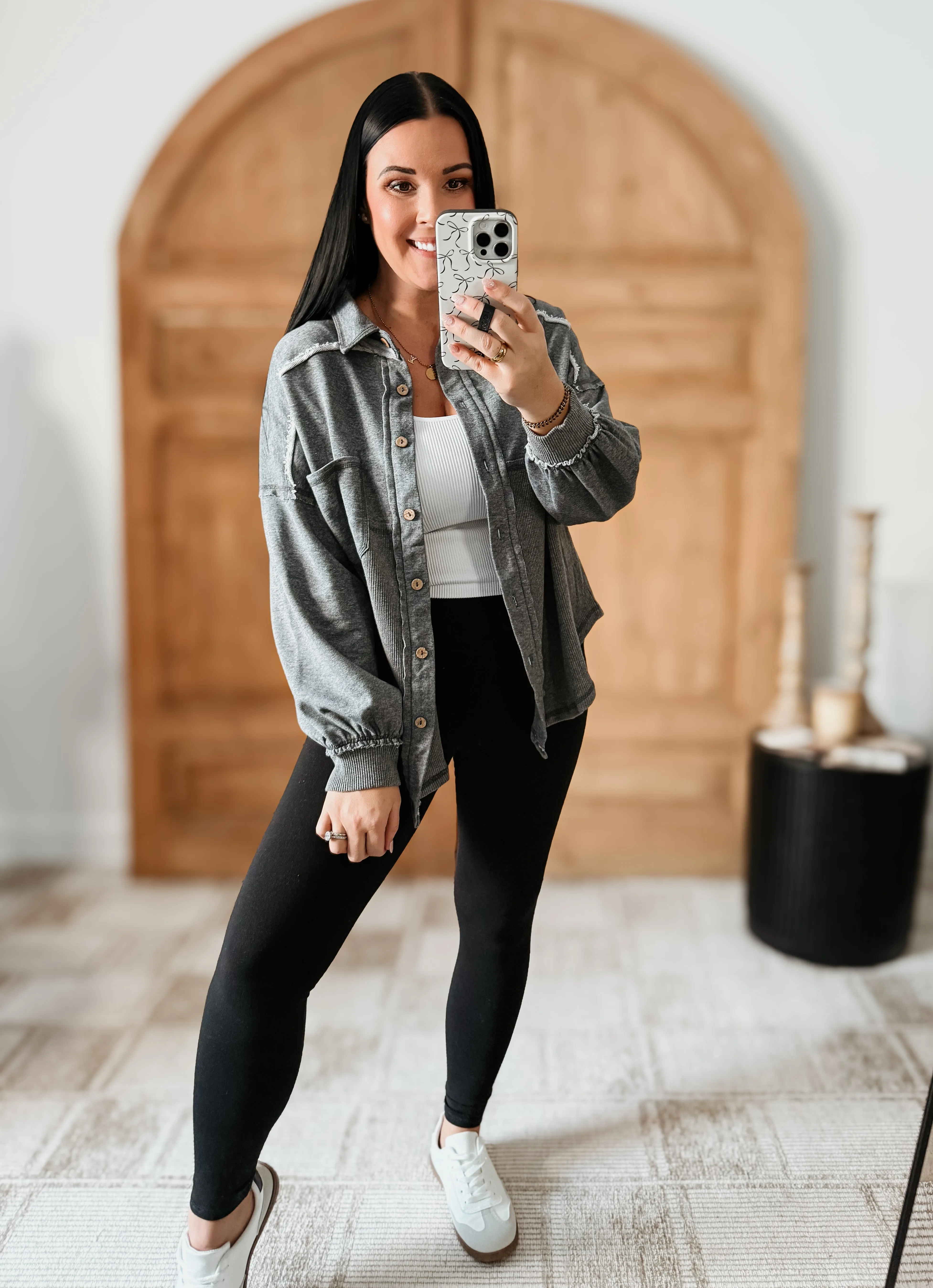 JUDY WASHED THERMAL SHACKET