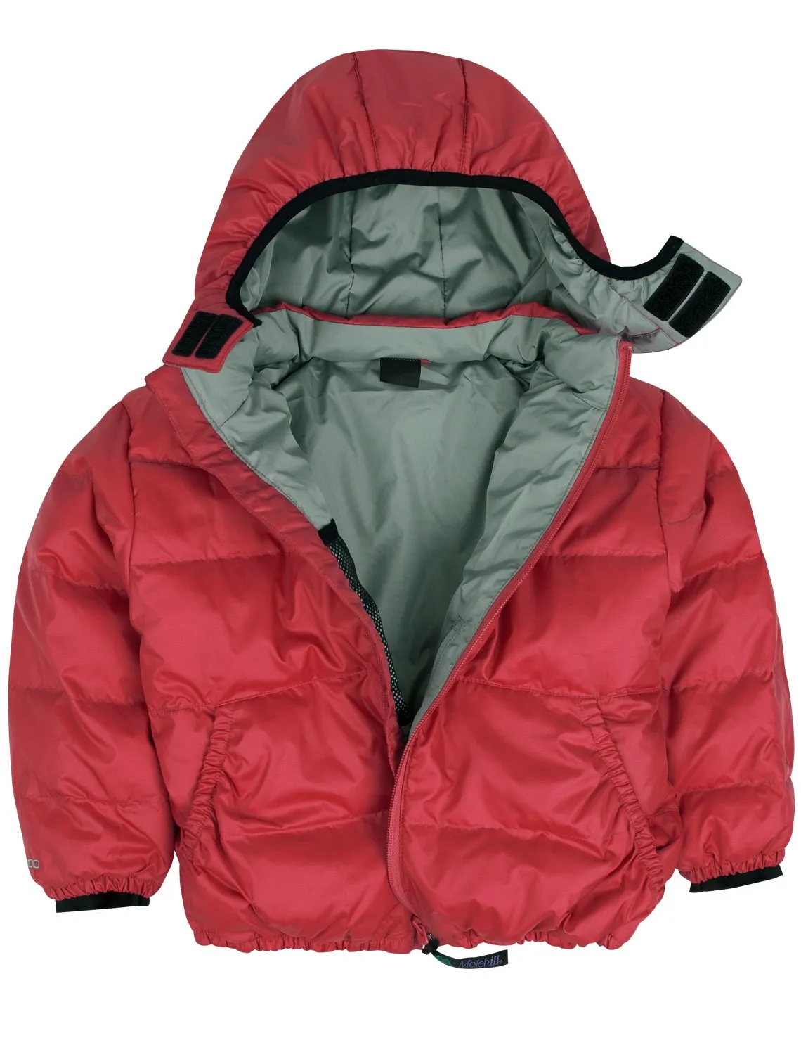 Kids Down Hooded Jacket - Engine Red