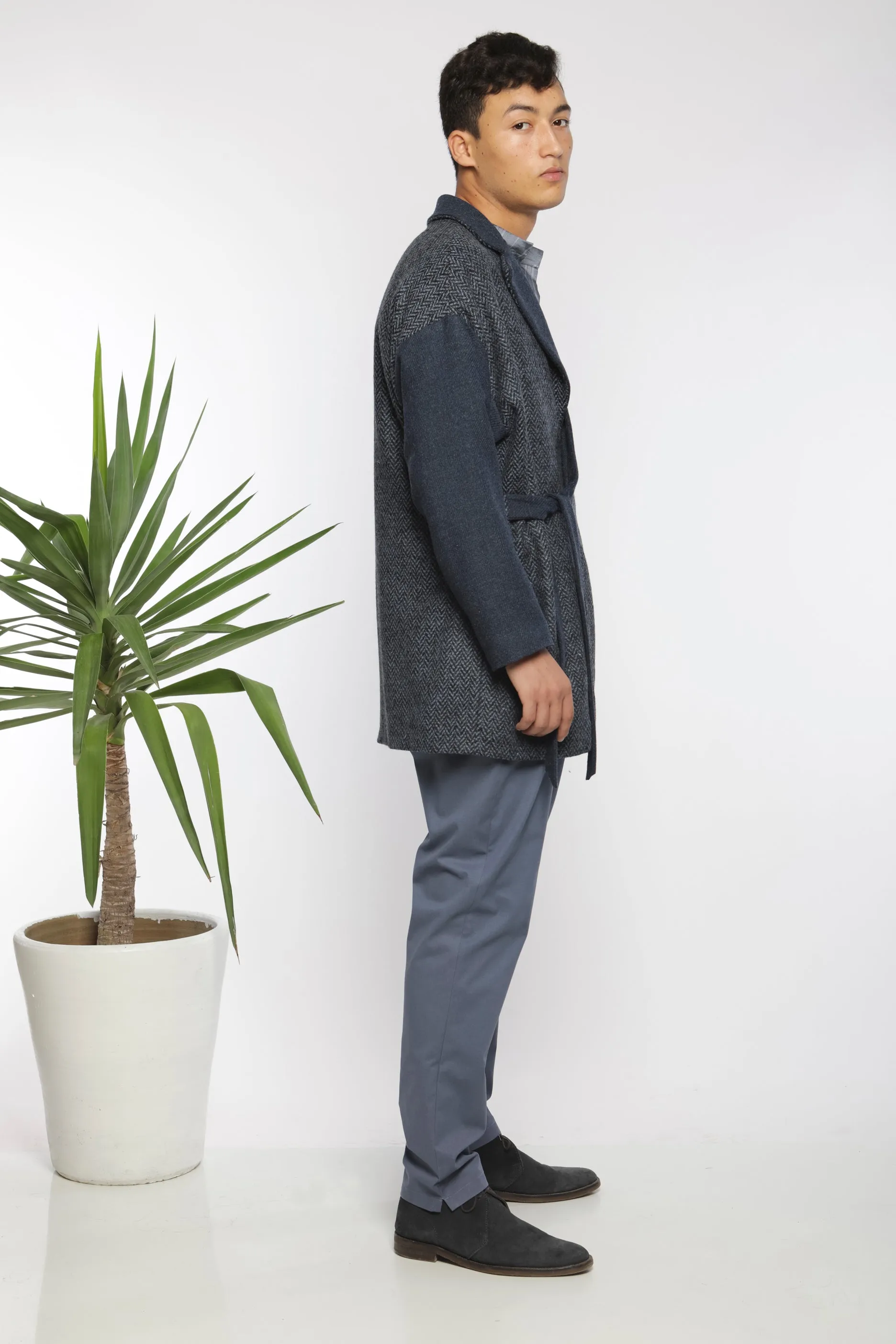 Kimono wrap coat