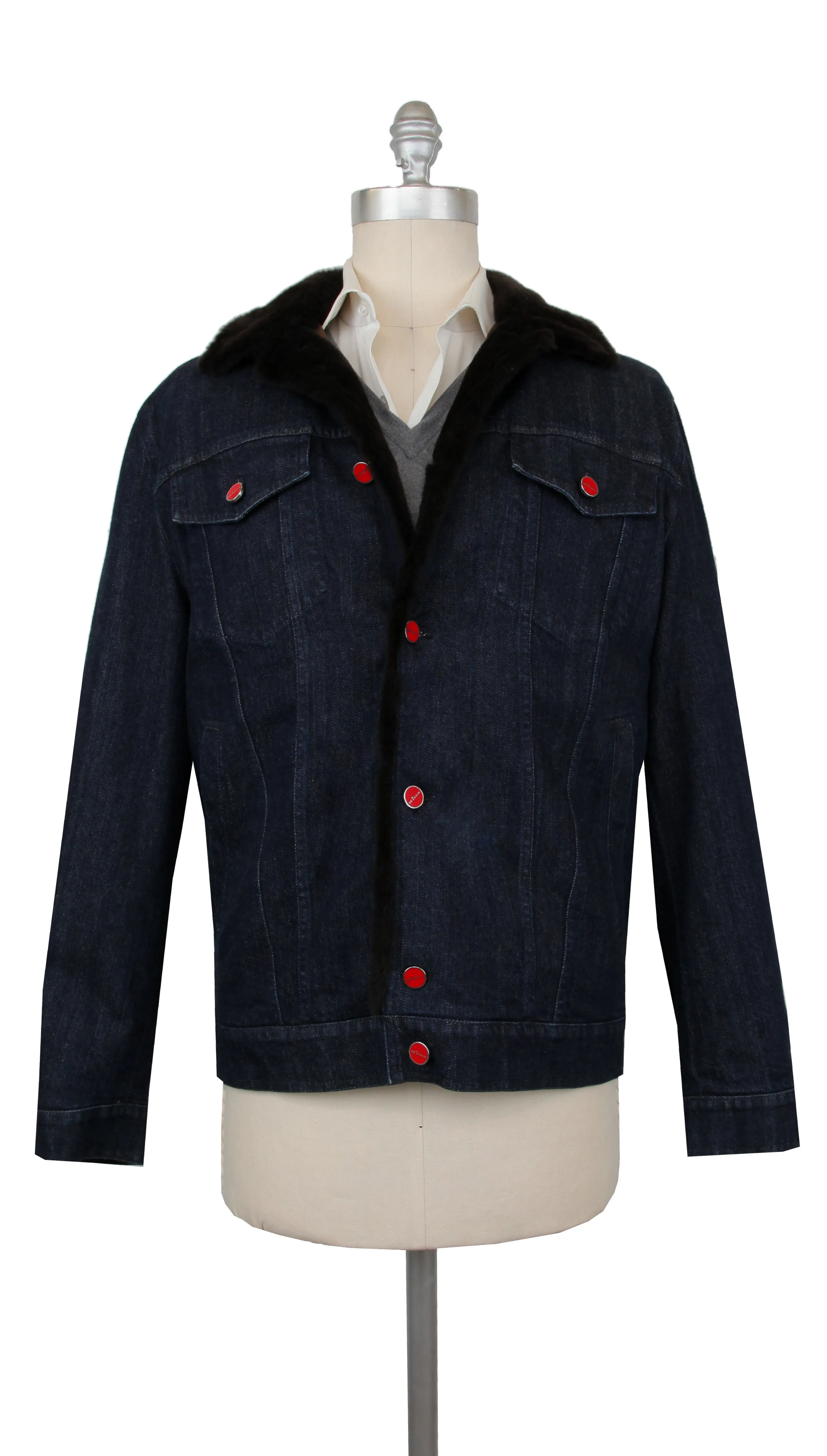 Kiton Denim Blue Jean Jacket