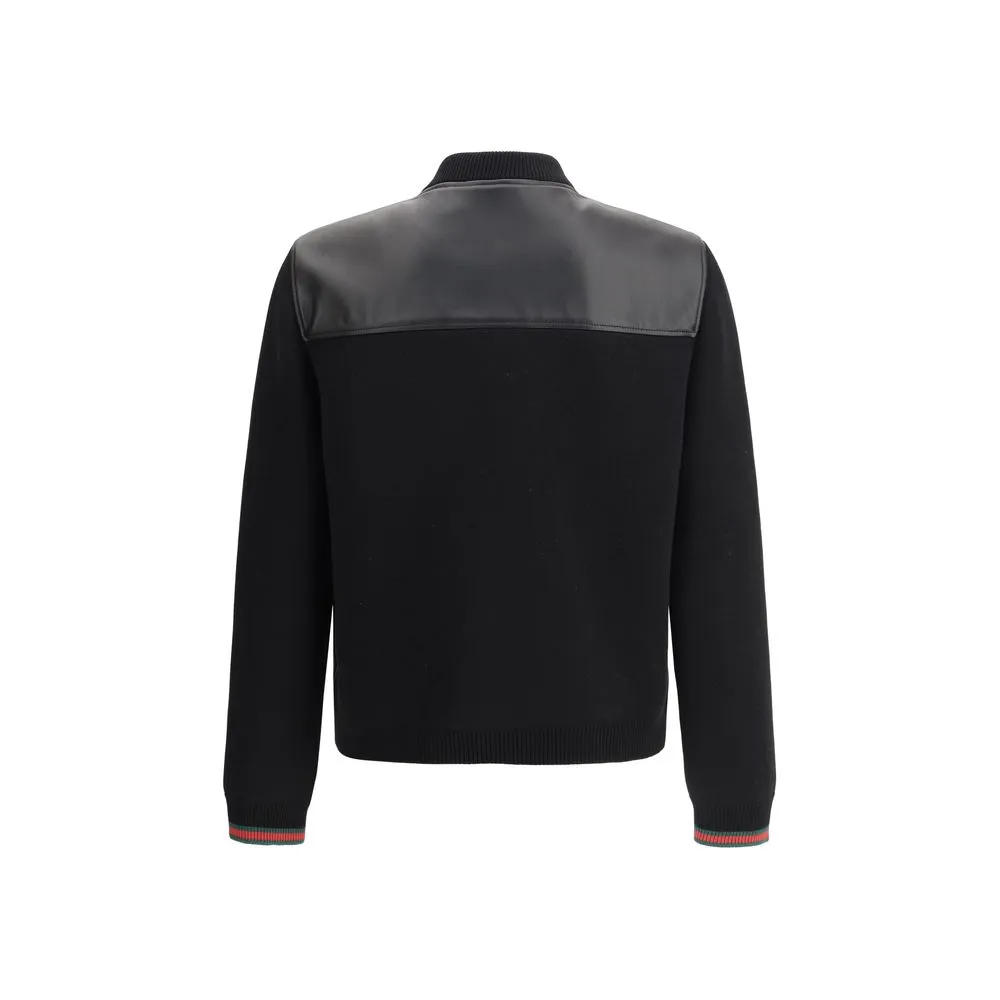Leather bomber Jacket