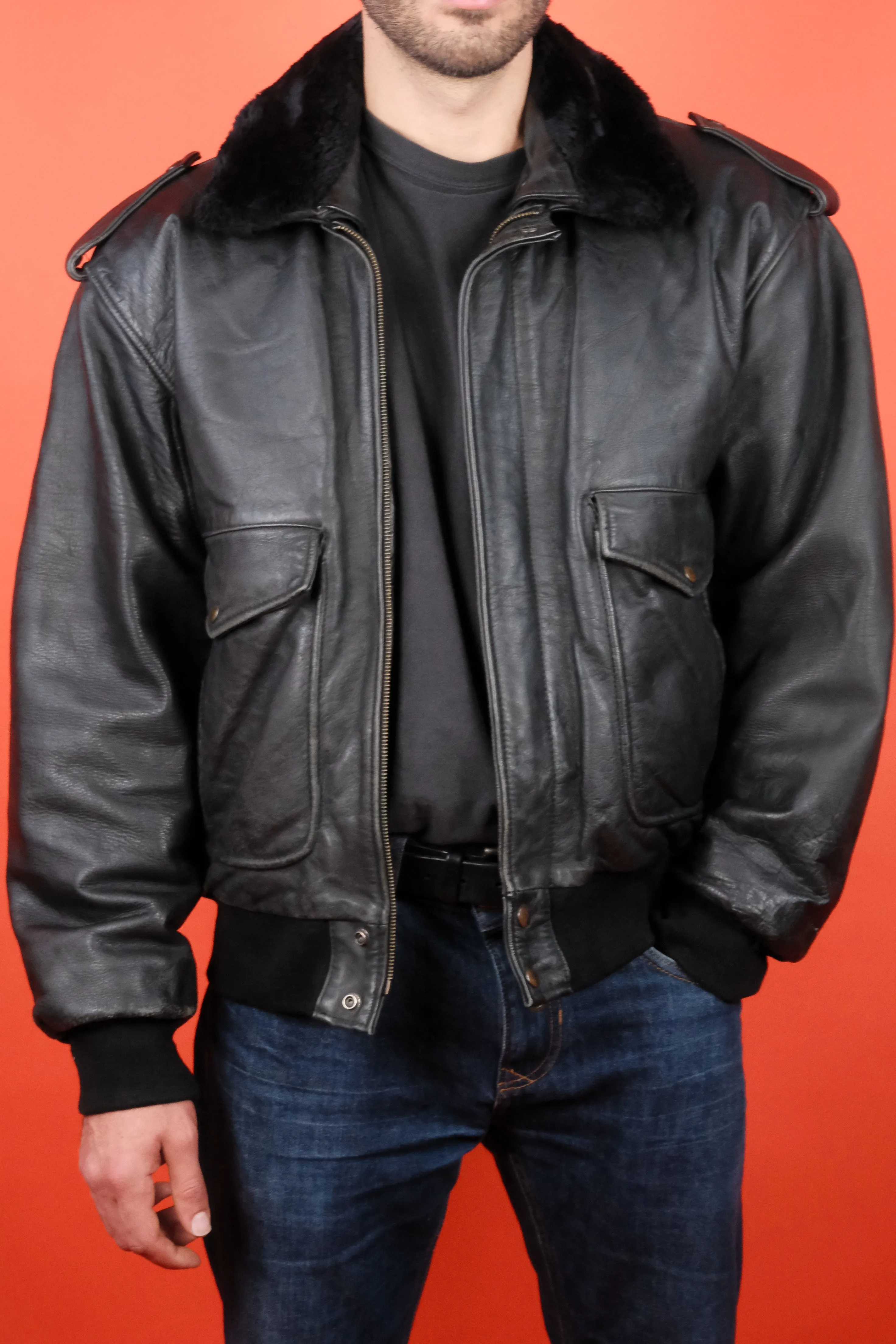Leather Jacket Type A-2 w/ detachable Lining '