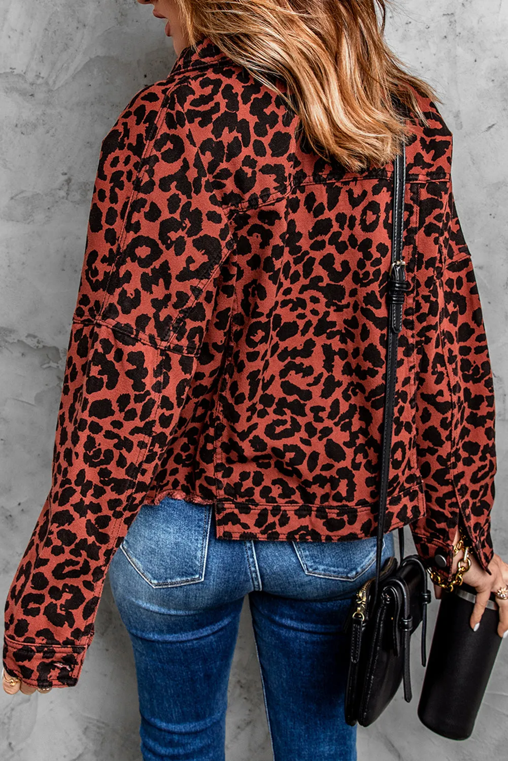 Leopard Cropped Jacket