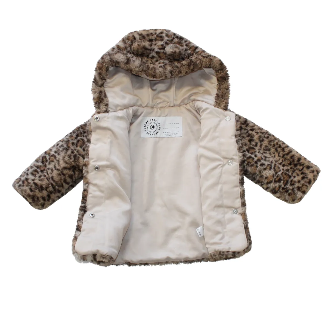Leopard Print Fluffy Coat