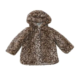 Leopard Print Fluffy Coat